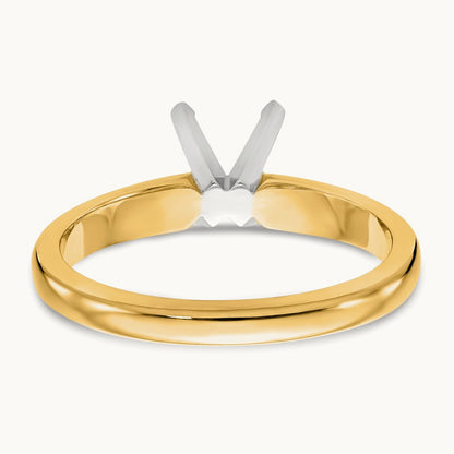 2ct. Medium-Weight Knife Edge/Half-Round Mounting, 14K Two-tone