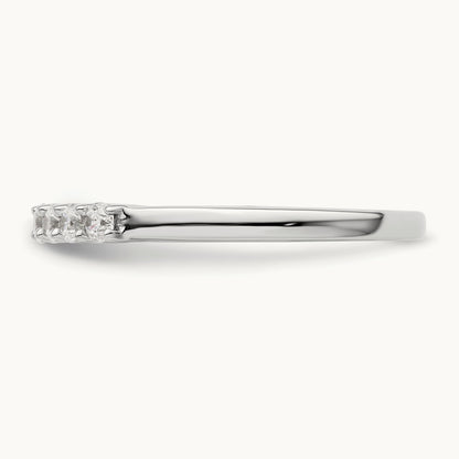 7-Stone Diamond Band, 14K White Gold