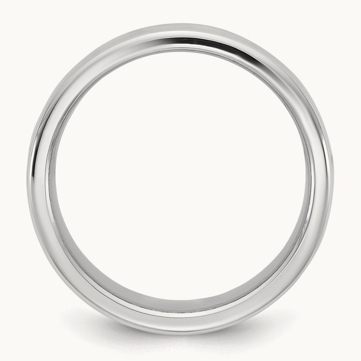 European Comfort Fit Band — 14K White Gold, 9mm