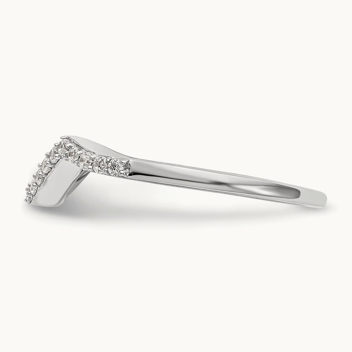 Diamond Wedding Band, 14K White Gold