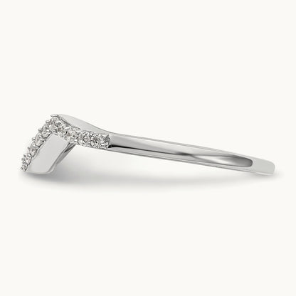 Diamond Wedding Band, 14K White Gold