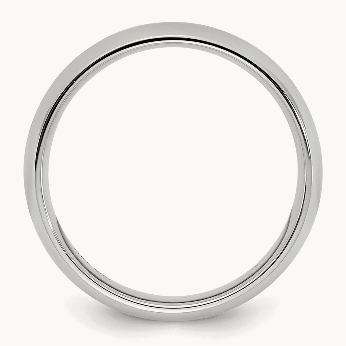 Rhodium-plated Comfort Fit Band — photo set (2)