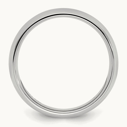Rhodium-plated Comfort Fit Band — photo set (2)