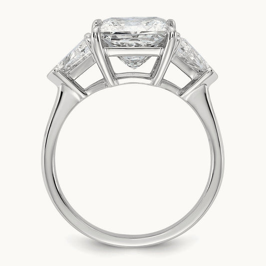 Trill/3ct Princess Semi-Mount Engagement Ring, 1.00 ct tw Lab-Grown Diamond