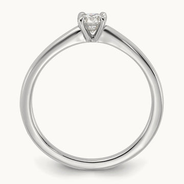 Round Solitaire Engagement Ring, 0.25-5.00 ct tw Lab-Grown Diamond — 1/4 ct, 14K White Gold