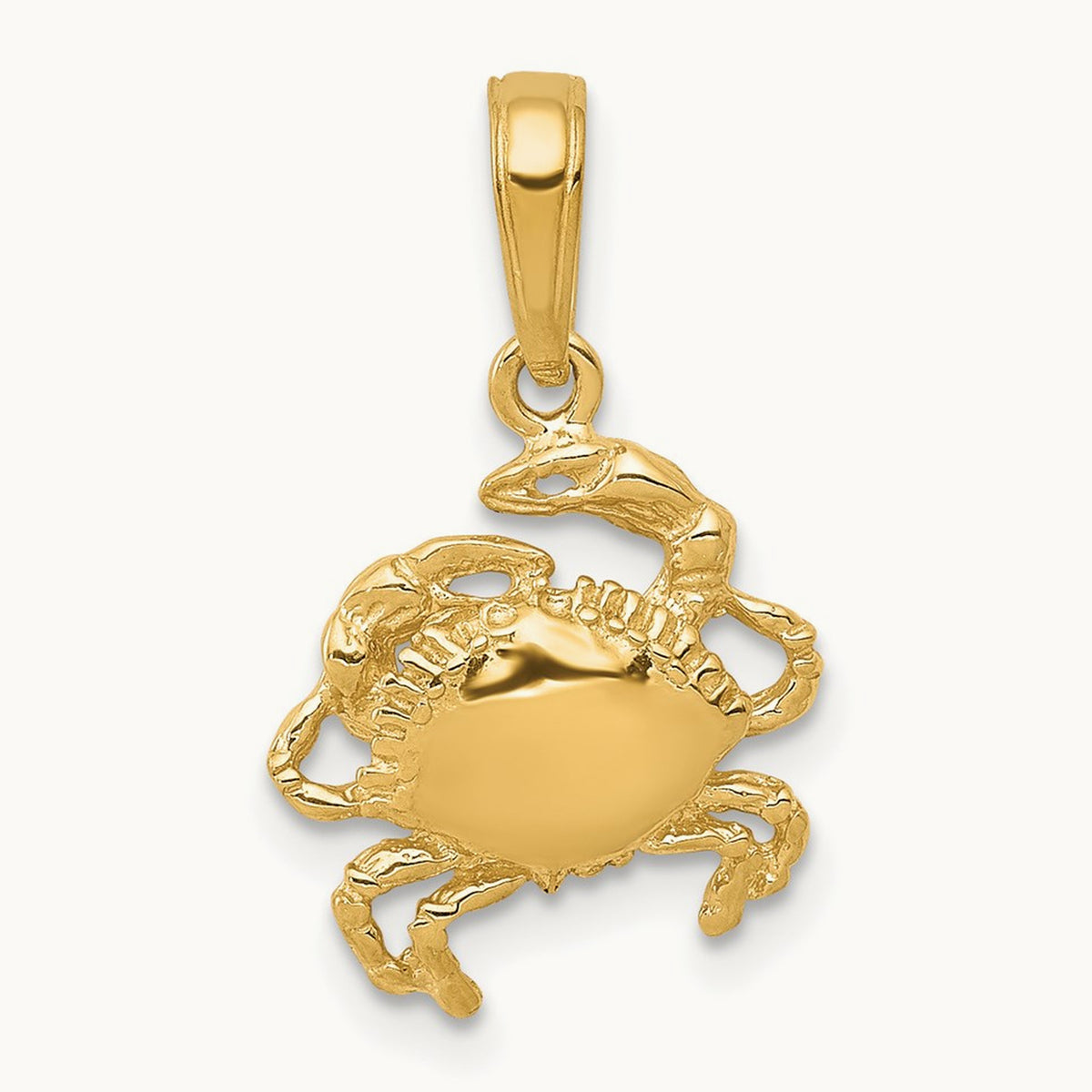 Crab Pendant, 14K