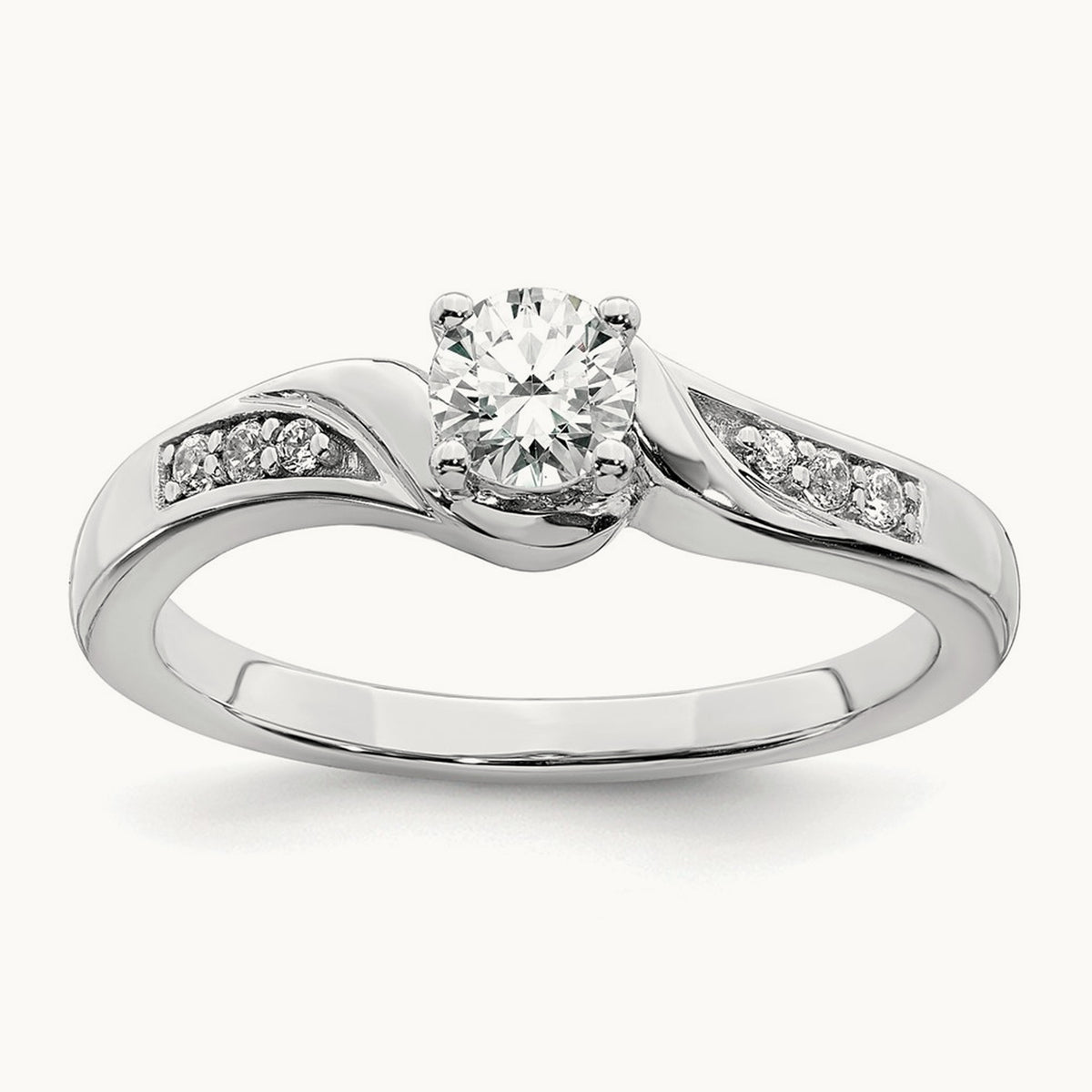Semi-Mount Engagement Ring, 0.05 ct tw