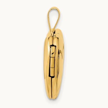 Double Hearts Locket — 14K Yellow Gold