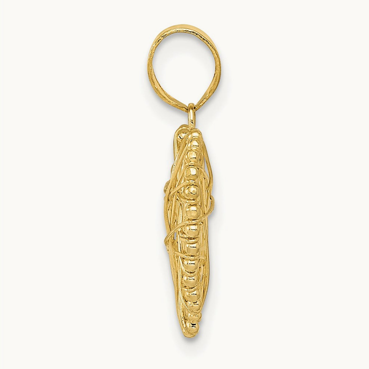 Polished Wire Heart Pendant, 14K