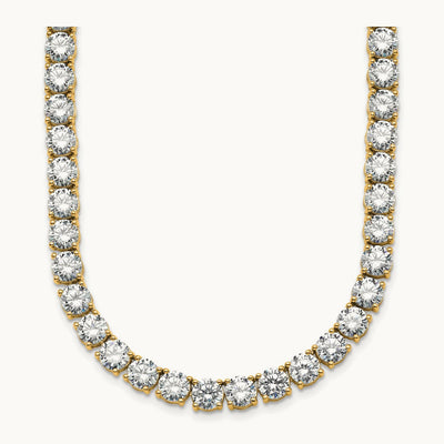 Straight Tennis Necklace, 56 1/4-74 1/4 ct Lab-Grown Diamond