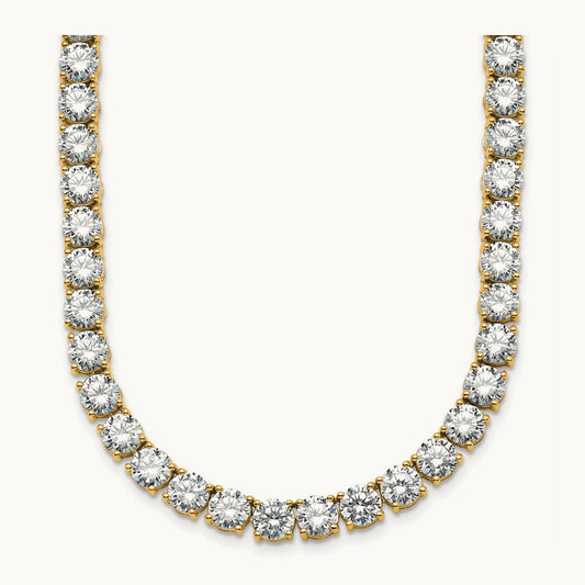 Straight Tennis Necklace, 56 1/4-74 1/4 ct Lab-Grown Diamond