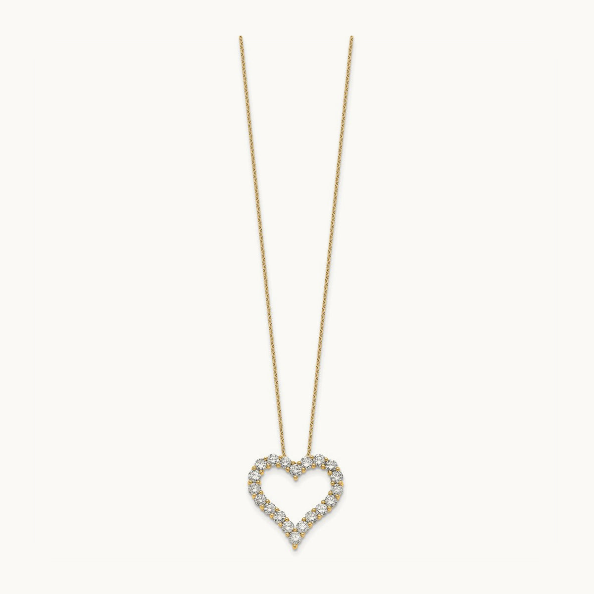 Heart Necklace, 2.00 ct tw Lab-Grown Diamond