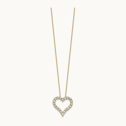 Heart Necklace, 2.00 ct tw Lab-Grown Diamond