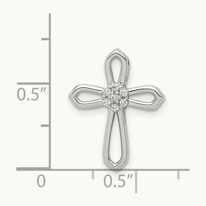 1/20ct. Diamond Cross Pendant — photo set