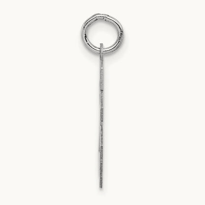 Small Satin Number 26 Charm — 14K Yellow Gold