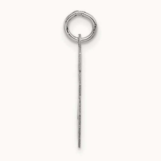 Small Satin Number 26 Charm — 14K Yellow Gold
