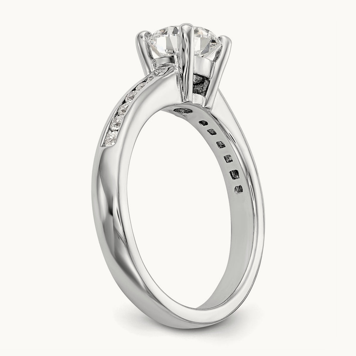 Semi-Mount Engagement Ring — 1/4 ct (holds 1 ct center), VS/SI (Great), 7