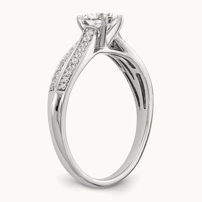 Semi-Mount Engagement Ring, 0.10 ct tw