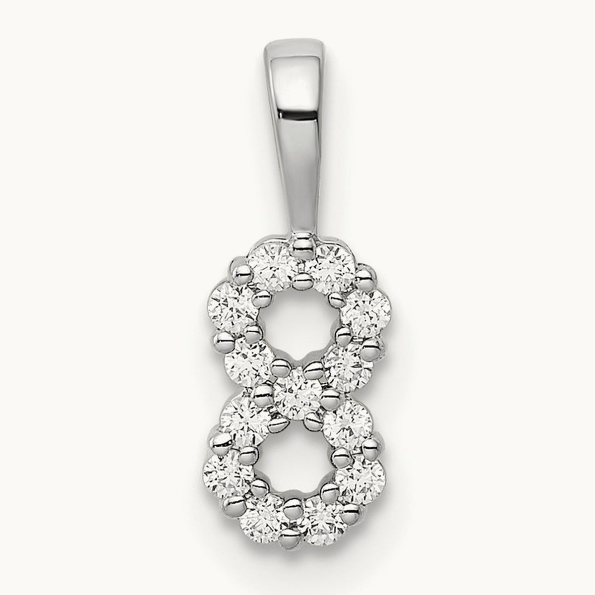Diamond Number 8 Pendant — photo set