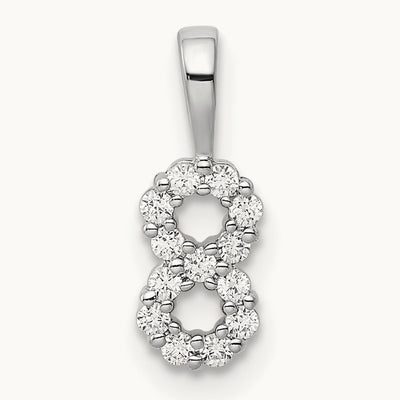 Diamond Number 8 Pendant — photo set