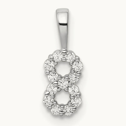 Diamond Number 8 Pendant — photo set