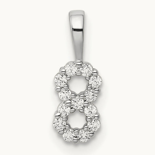 Diamond Number 8 Pendant — photo set