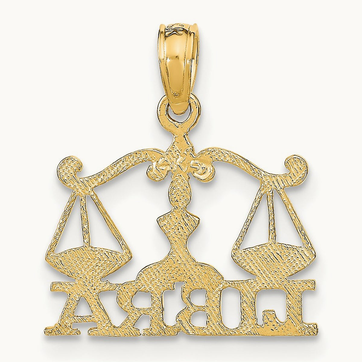 LIBRA Zodiac Charm — 14K Yellow Gold