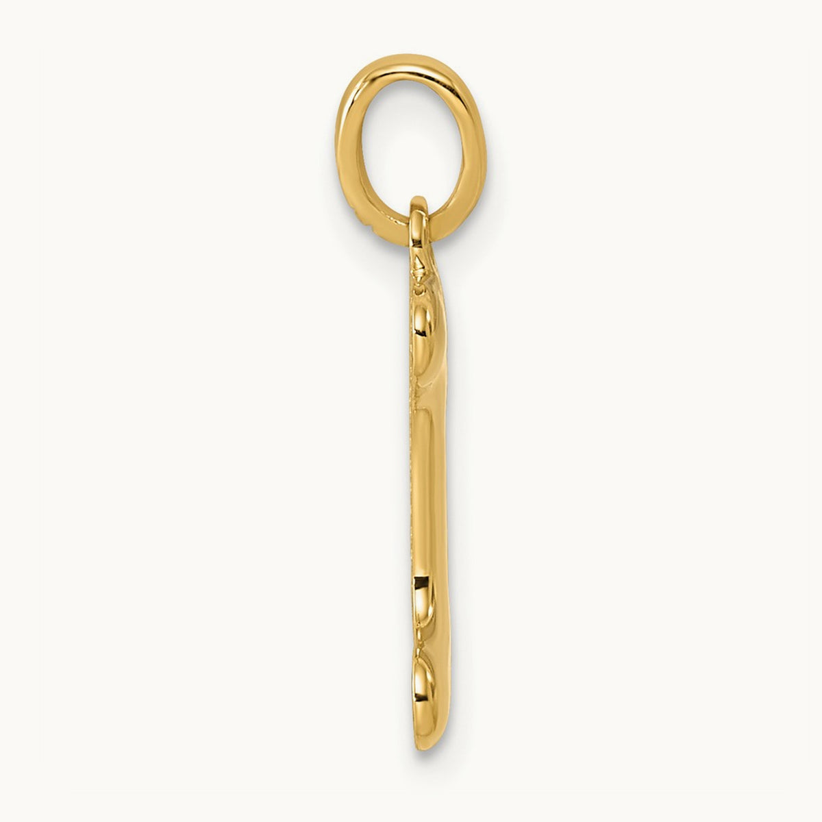 Fancy Letter I, 14K Yellow Gold