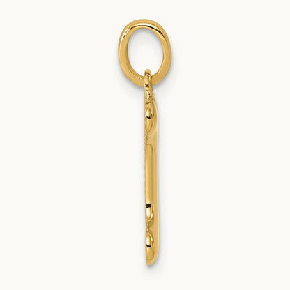 Fancy Letter I, 14K Yellow Gold