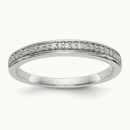 Diamond Wedding Band, 14K White Gold