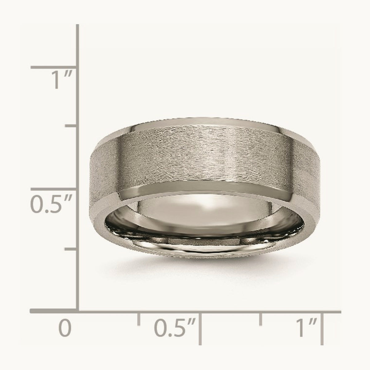Brushed and Polished Beveled Edge Band — photo set
