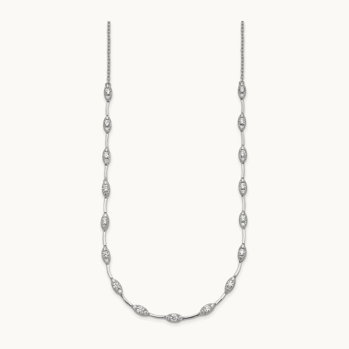 Fashion Tennis Necklace, 2.00 ct tw Lab-Grown Diamond