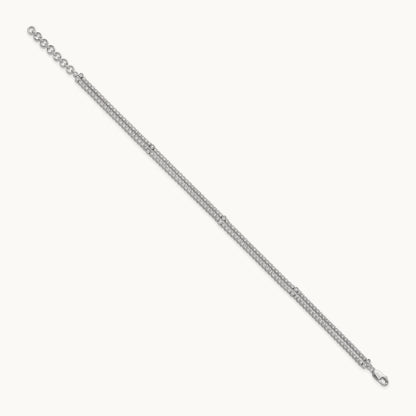 2 Strand with Ext Bracelet, 2.75 ct tw Lab-Grown Diamond