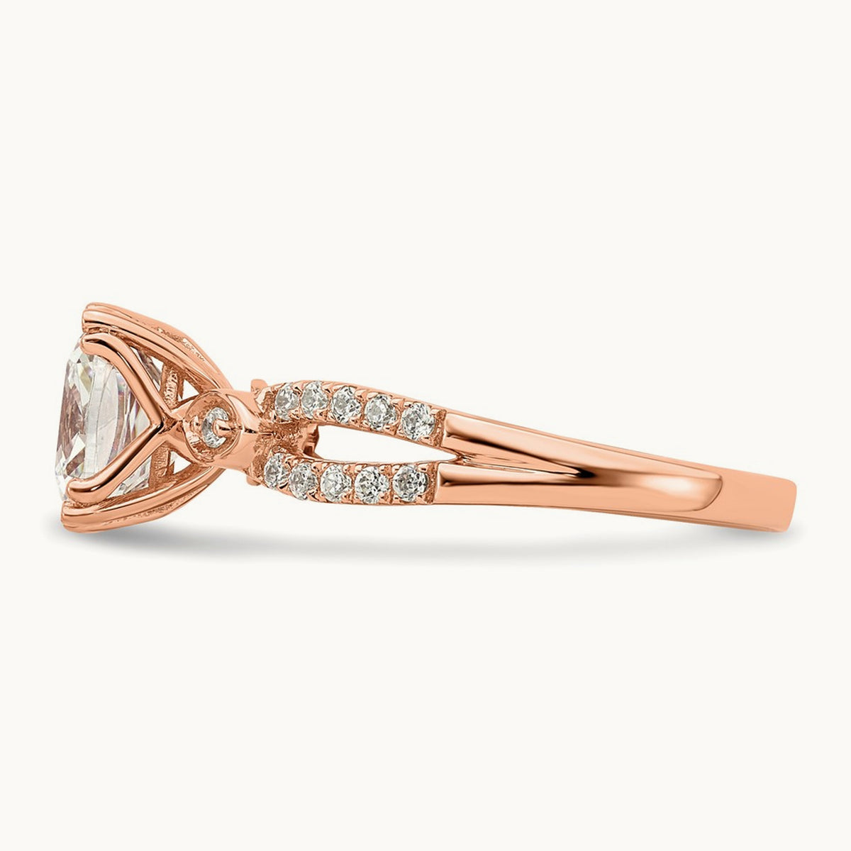 Cushion Semi-Mount Engagement Ring — 2 ct, 7