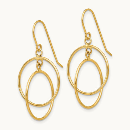 Polished Circles Dangle Earrings — photo set