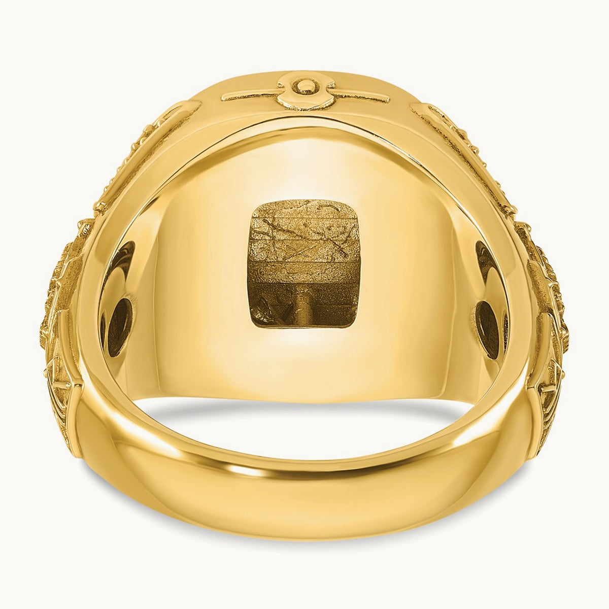 Men's Cushion Signet Ring — IBGoodman — photo set