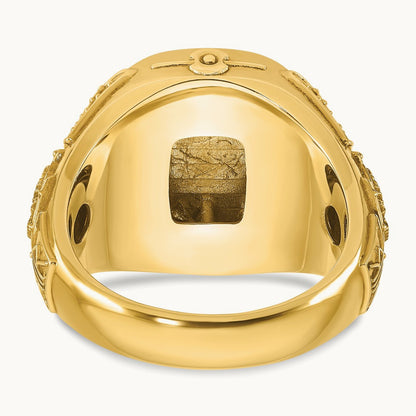 Men's Cushion Signet Ring — IBGoodman — photo set
