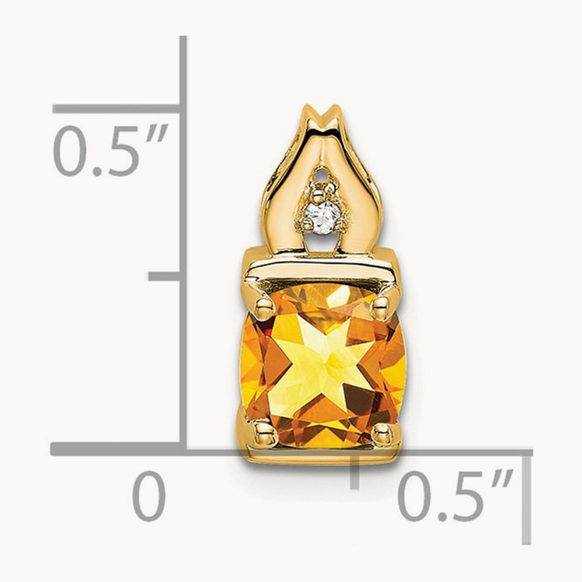 Citrine and Diamond Pendant — photo set