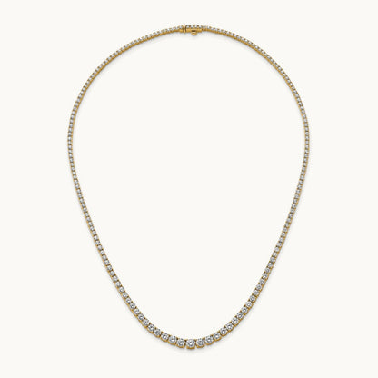 Graduated Tennis Necklace, 10.00 ct tw Lab-Grown Diamond