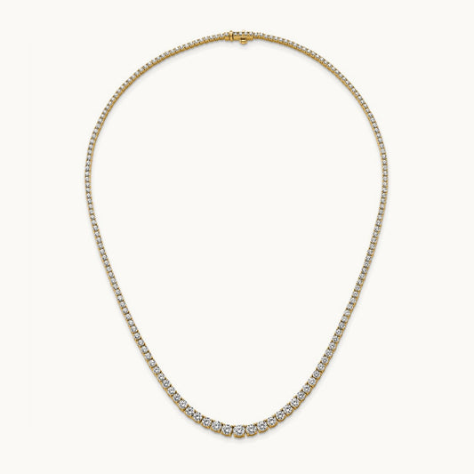Graduated Tennis Necklace, 10.00 ct tw Lab-Grown Diamond