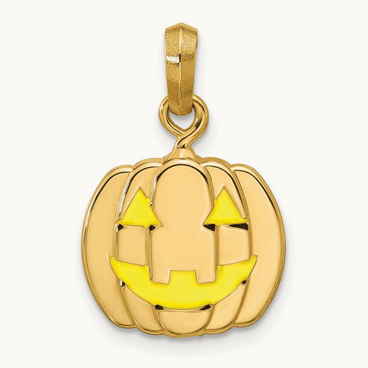 Jack O'Lantern Pendant, 14K Yellow Gold