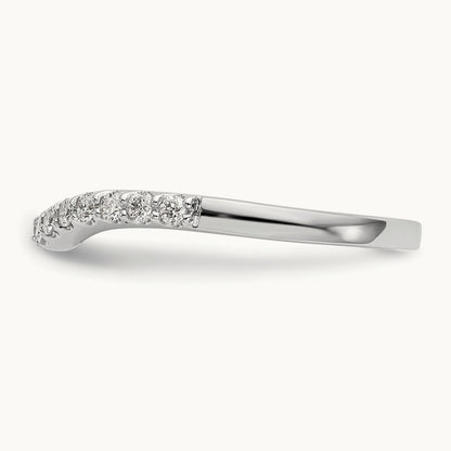 Diamond Wedding Band, 14K White Gold