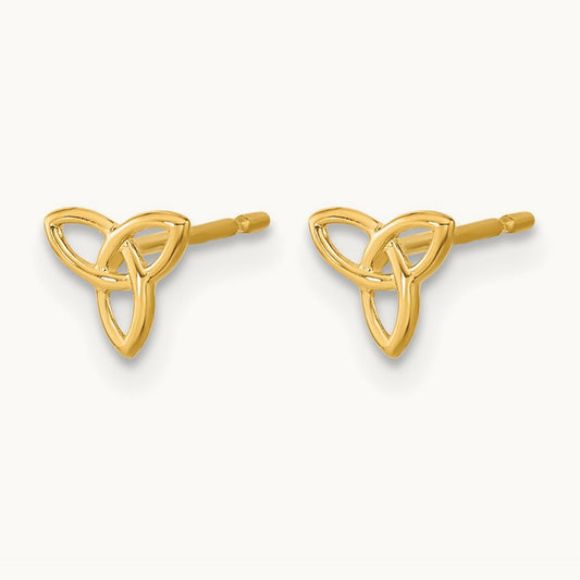 Madi K Kids Celtic Knot Post Earrings, 14K