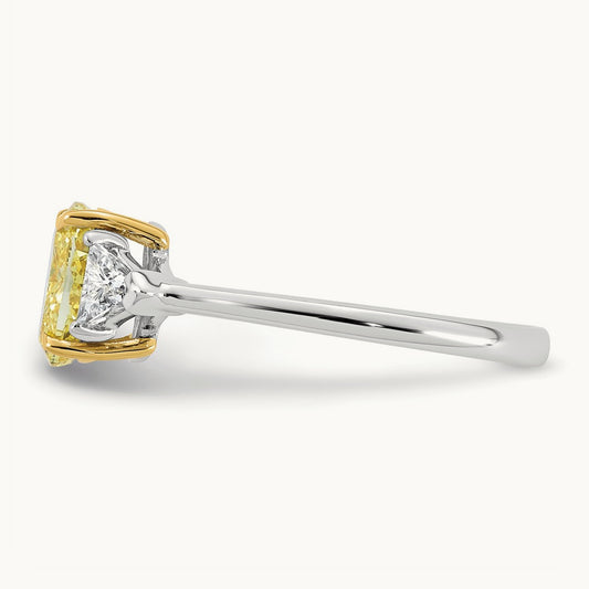 Vivid Yellow Ring, 1.50-4.50 ct tw Lab-Grown Diamond