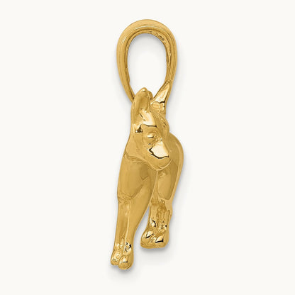 Chihuahua Dog Pendant, 14K