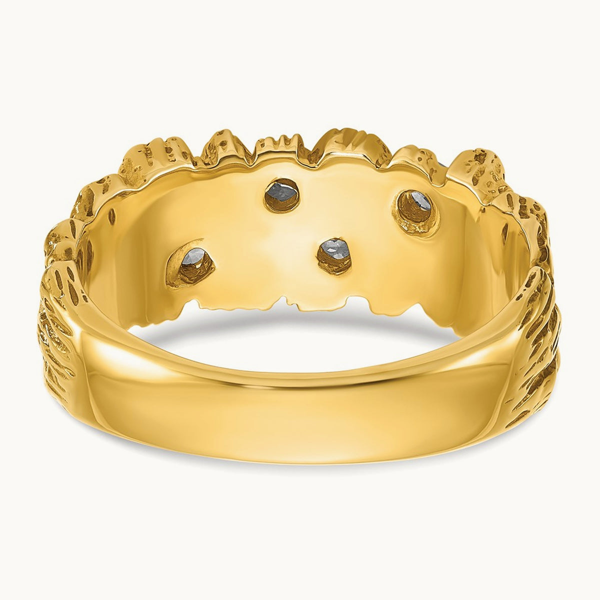 Natural Diamond Nugget Ring — 1/3 ct