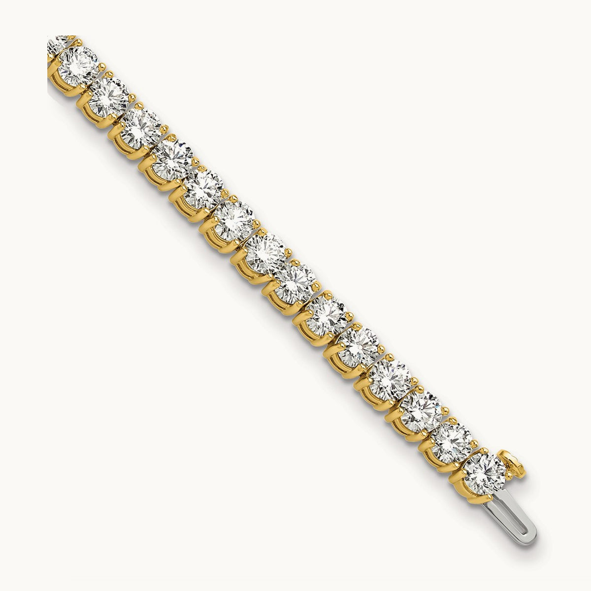 Tennis Bracelet, 10.00 ct tw Lab-Grown Diamond — 14K Yellow Gold