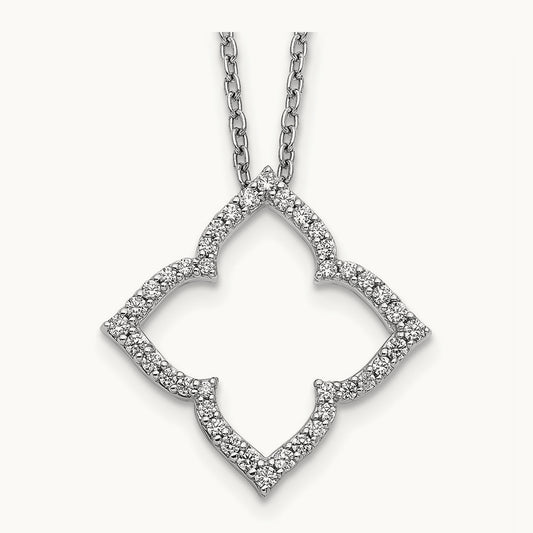 Diamond 18 inch Necklace, 14K White Gold