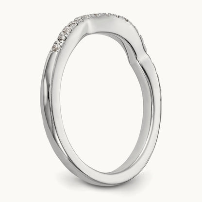 Diamond Wedding Band, 14K White Gold