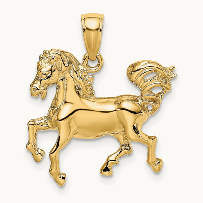 Horse Charm, 14K